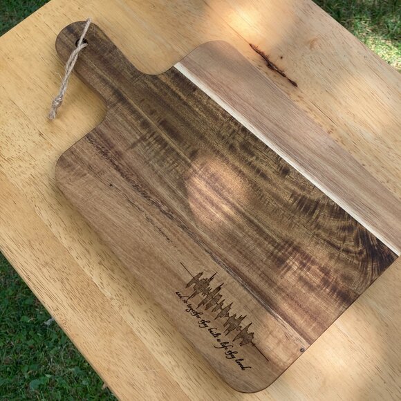 And So Together They Built A Life They Loved Soundwave Cutting Board - Picture 5 of 6